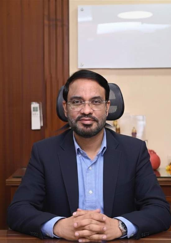 Sanjeev Jaiswal seated in his office, from the July LEGEND cover
