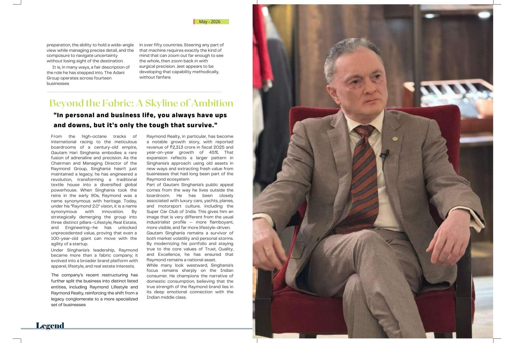 Page 17 of LEGEND May 2026