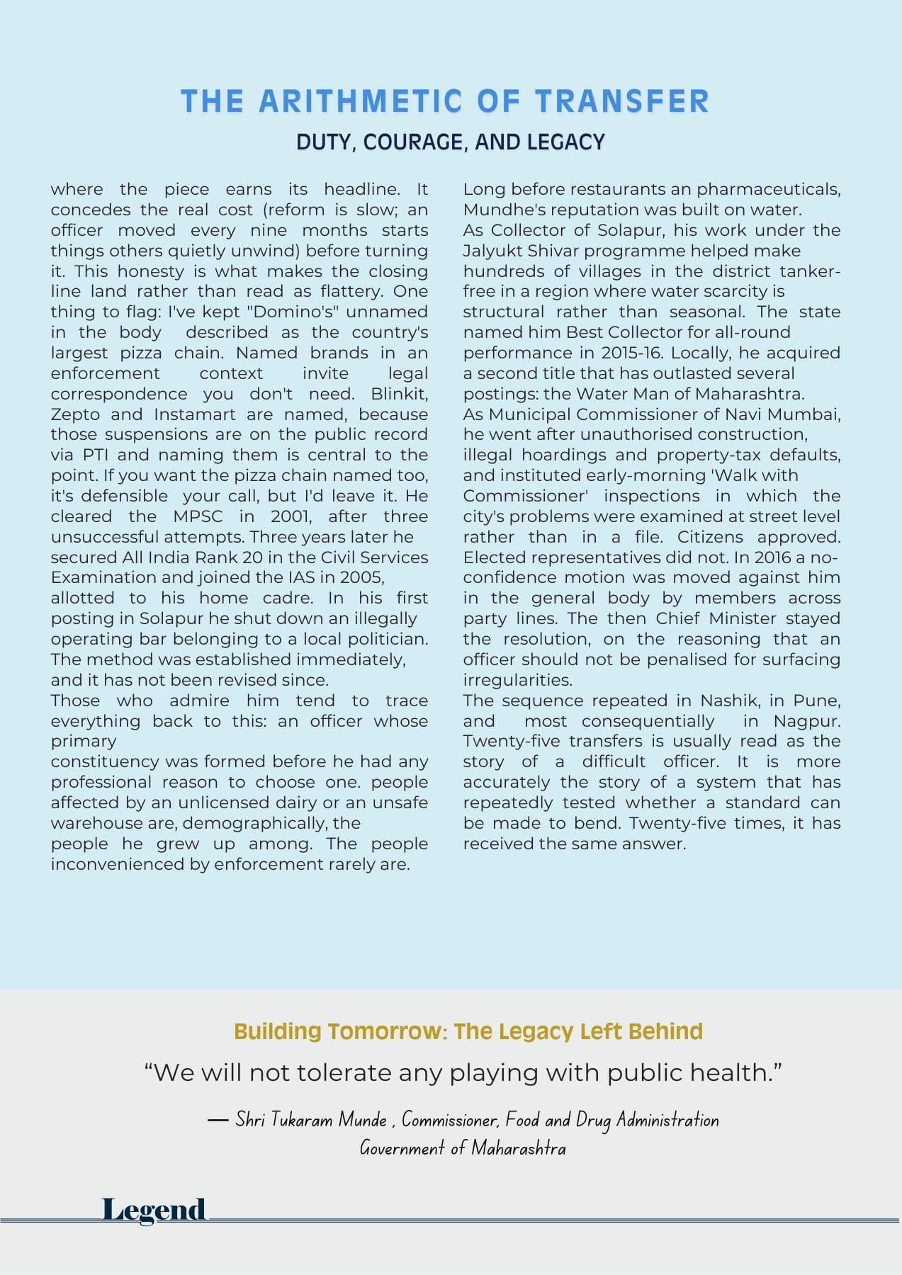 Page 7 of LEGEND September 2026